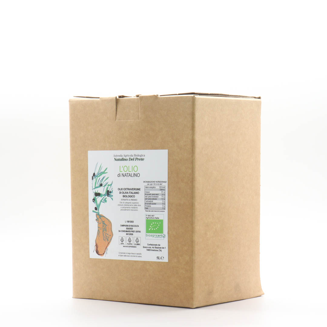 【10月中旬～出荷開始予定】Natalino del Prete / Olio di Natalino BIB 2024(5000ml) (ナタリーノ デル プレーテ / オーリオ ディ ナタリーノ バッグインボックス)【オリーヴオイル】