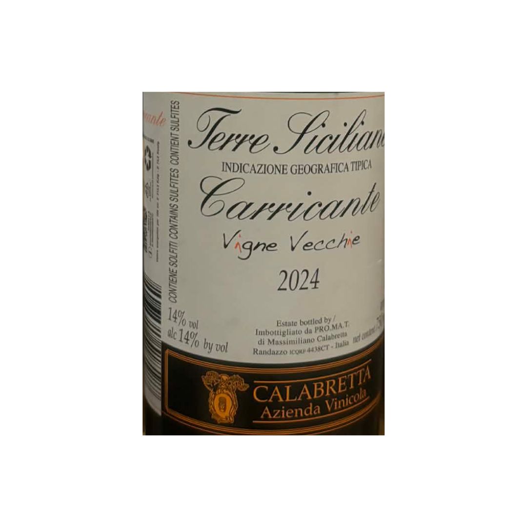 La Calabretta / Carricante Vigne Vecchie 2024 (ラ カラブレッタ / カリッカンテ ヴィーニェ ヴェッキエ)【白】