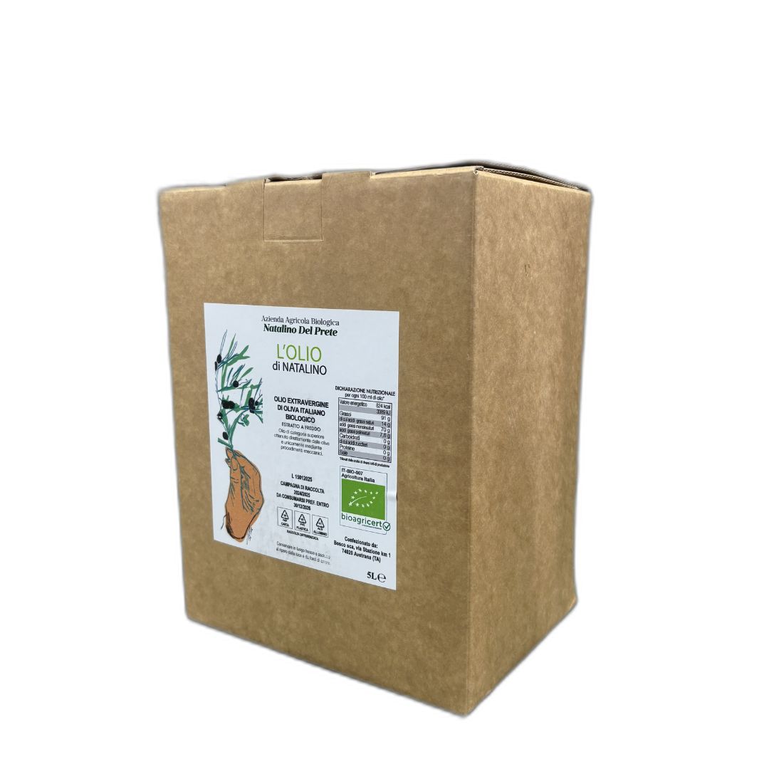 【10月中旬～出荷開始予定】Natalino del Prete / Olio di Natalino BIB 2024(5000ml) (ナタリーノ デル プレーテ / オーリオ ディ ナタリーノ バッグインボックス)【オリーヴオイル】